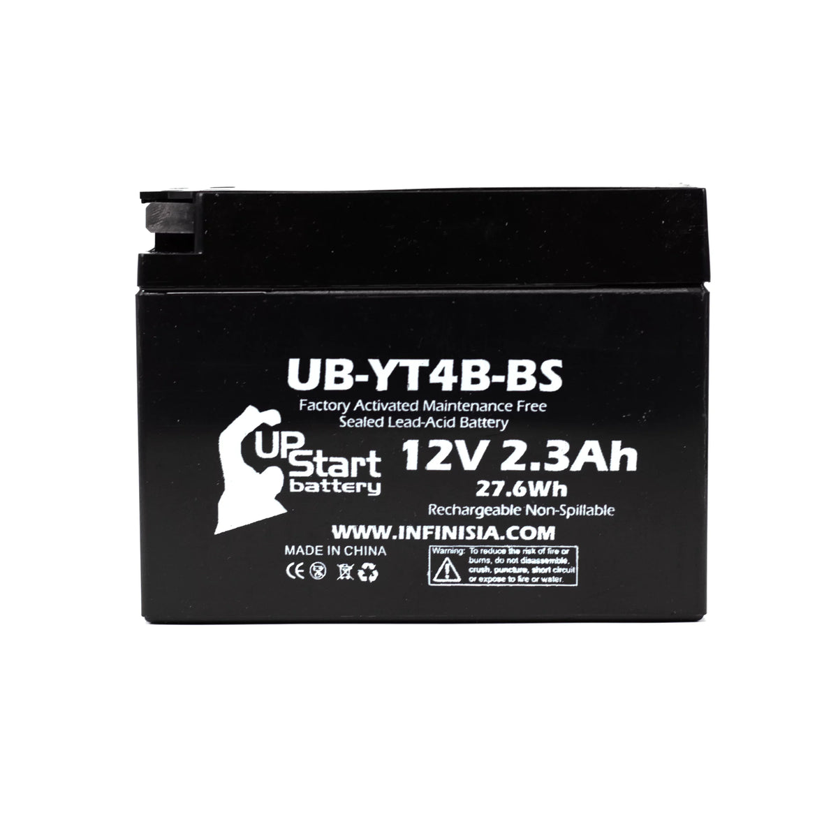3 Pack - YT4B-BS Battery Replacement for (2.3Ah, 12v, Sealed) Factory Activated, Maintenance Free Battery - Matching with 2015 Yamaha SR400, 2008 Suzuki DR-Z70, 2009 Suzuki DR-Z70