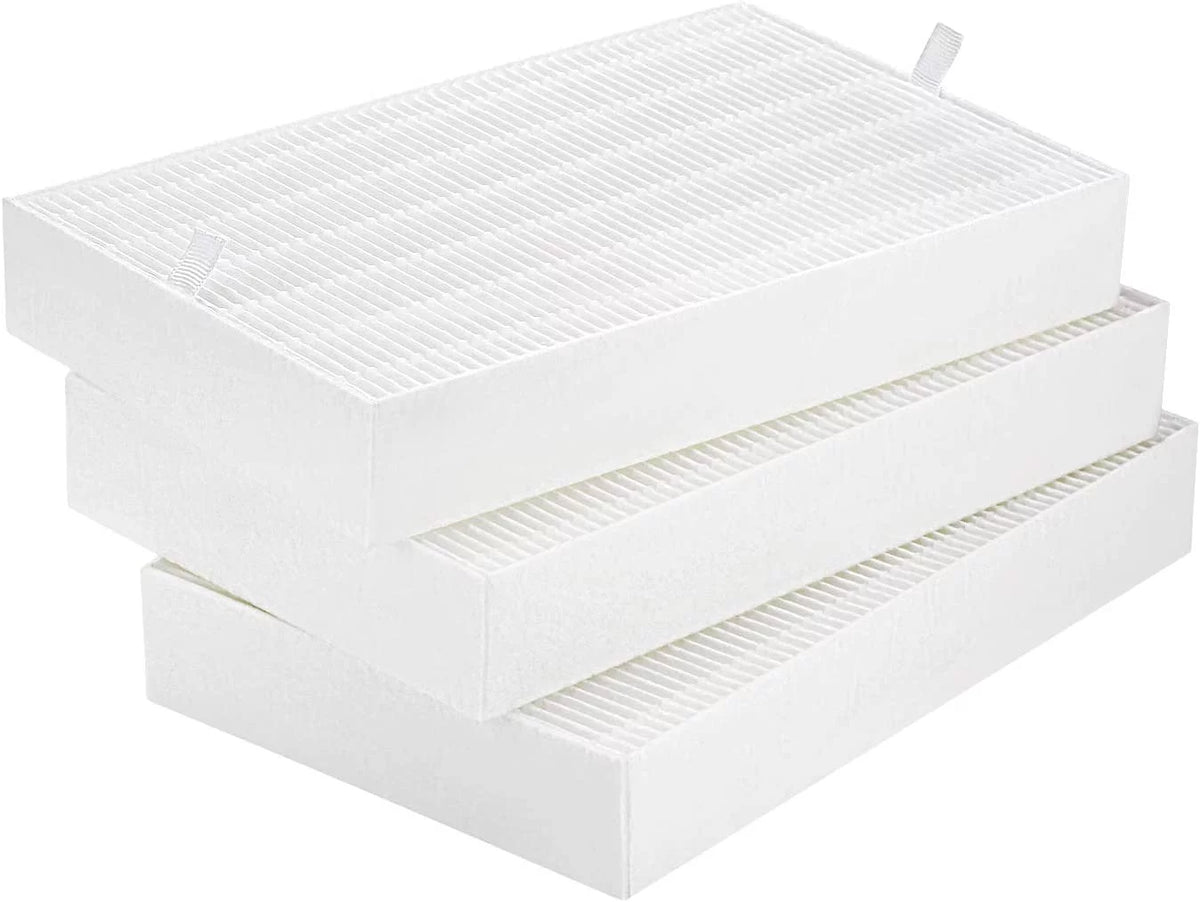 Air Purifier HEPA 13 Filter R, HRF-R3 Suitable with Honeywell Air Purifier HPA300 3 Pack with 4 Pack Precut Activated Carbon Pre-Filters Replacement HRF-AP1,Home Air Purifier Parts & Accessories
