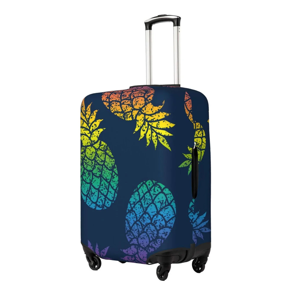 Ocsxa Travel Dust-Proof Suitcase Protection Abstract Bright Pineapple Fruit Retro Print Luggage Wrap Protector For 18-32inch