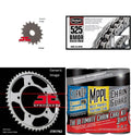 BIKEMASTER 525 BMOR Sealed Chain Natural with MAXIMA Wax, JT Front & Rear Sprocket Kit for Street SUZUKI GSX-R600 2001-2005